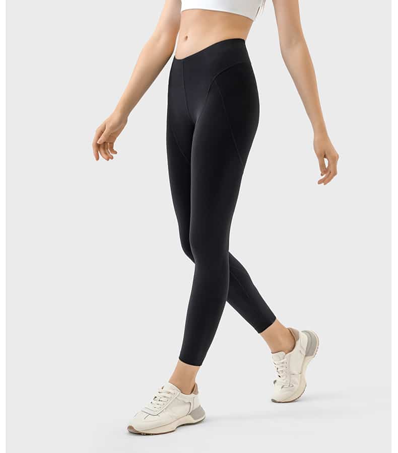 black Nylon spandex leggings wholesale private label