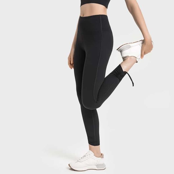 wholesale black nylon spandex capri leggings