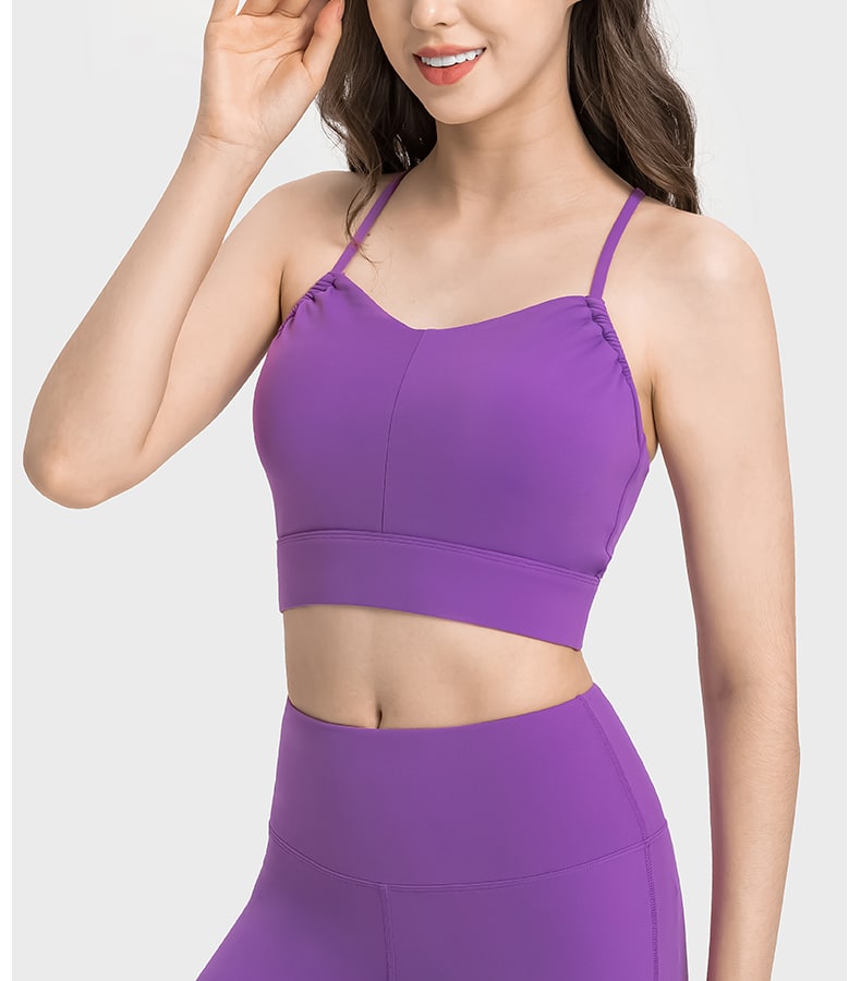 custom y back sports bra supplier