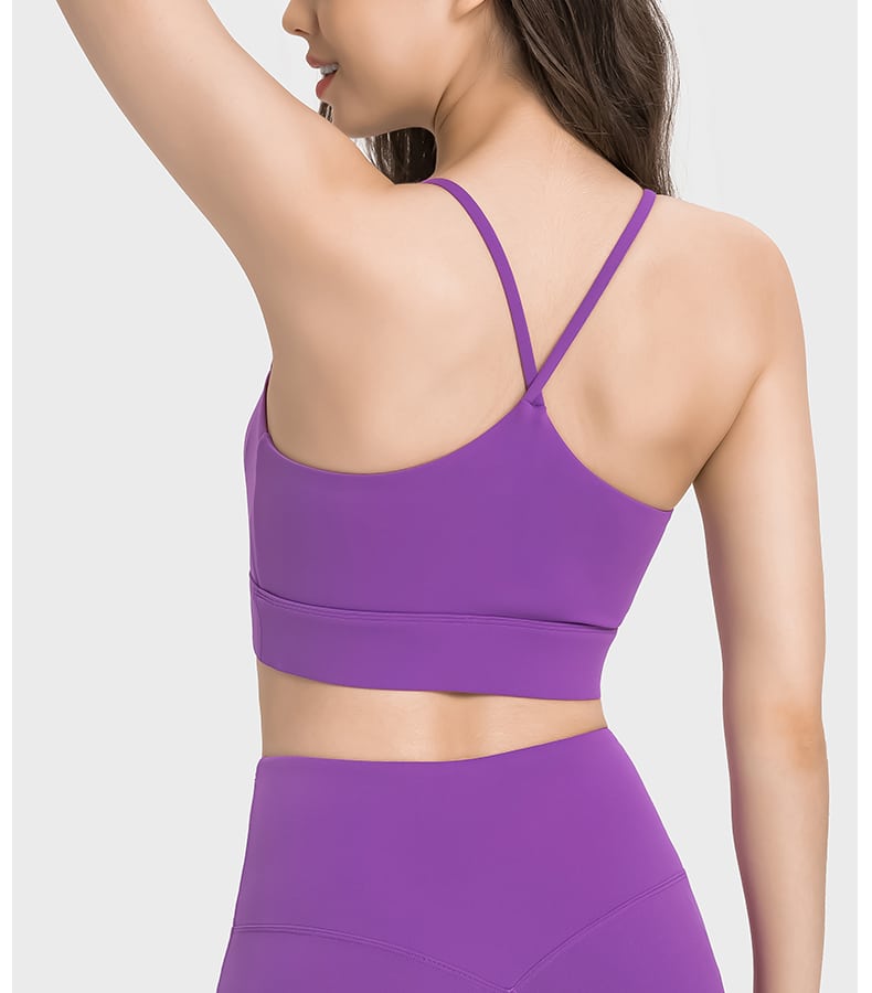 private label y back sports bra