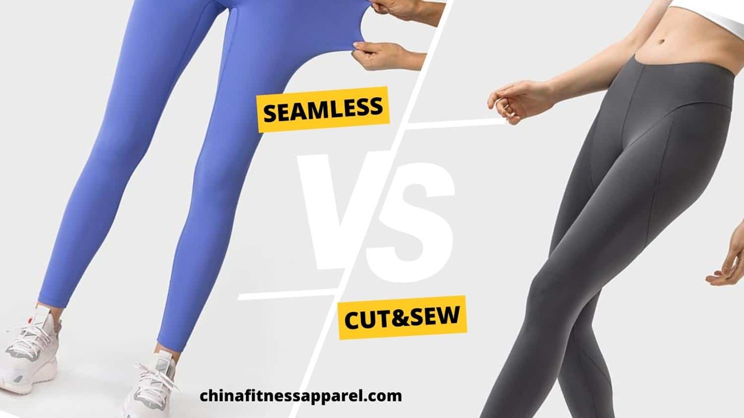 Women's seamless workout leggings VS cut and sew workout leggings