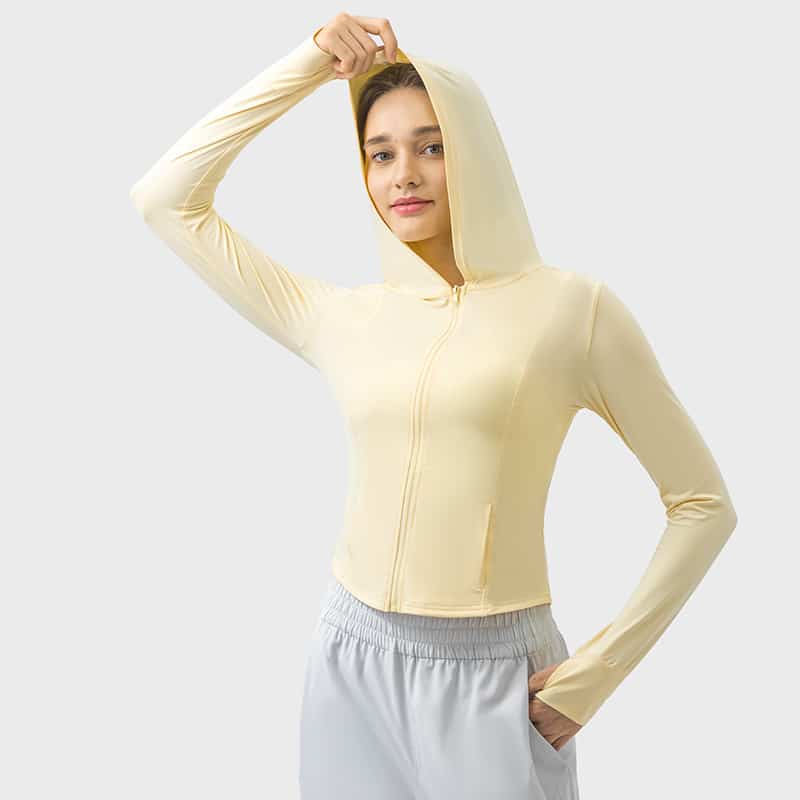 women's sun protection zip up hoodie