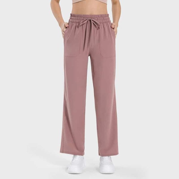 straight leg drawstring sweatpants wholesale