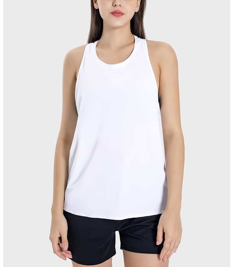 witte loose fit tanktops groothandel leverancier