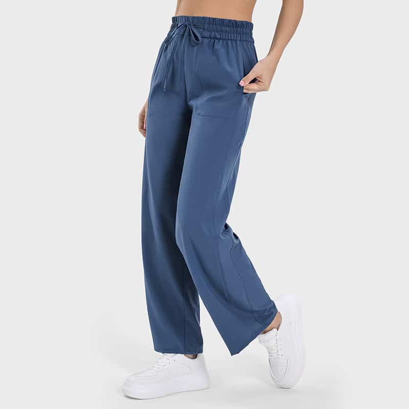 workout pants straight leg drawstring sweatpants