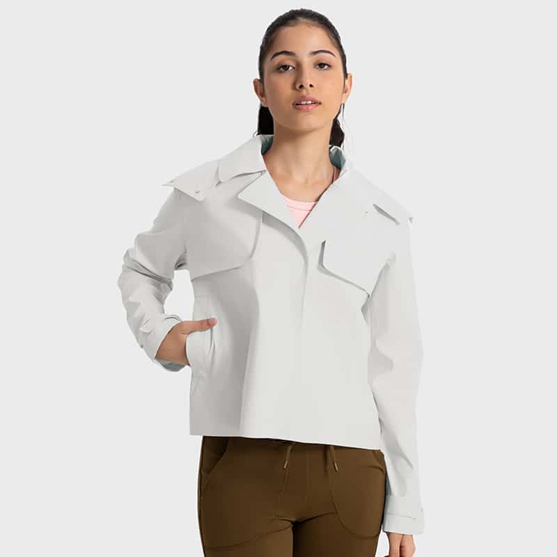 wholesale white 3 in 1 waterproof jackets women's windproof jacket