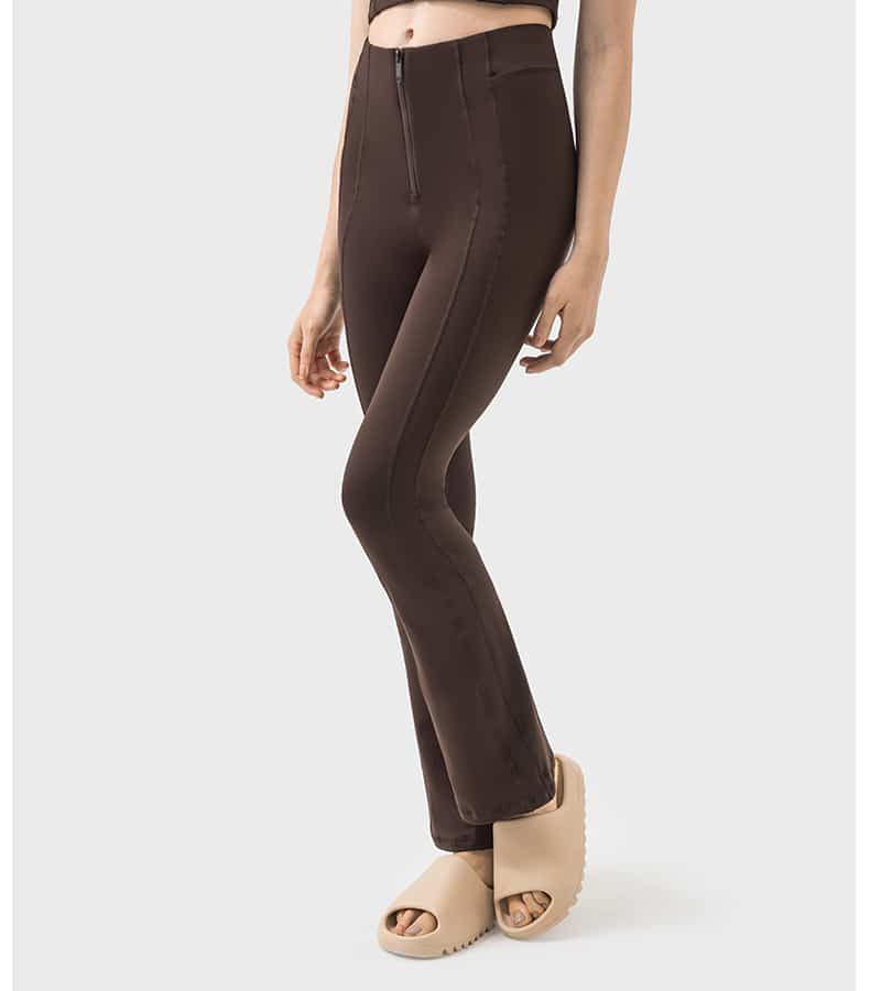 running tummy control flared leggings