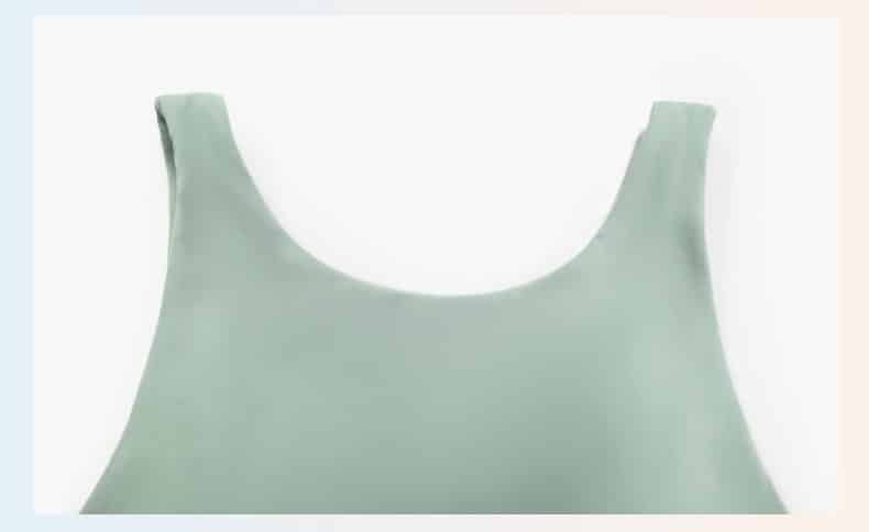 low scoop back sports bra