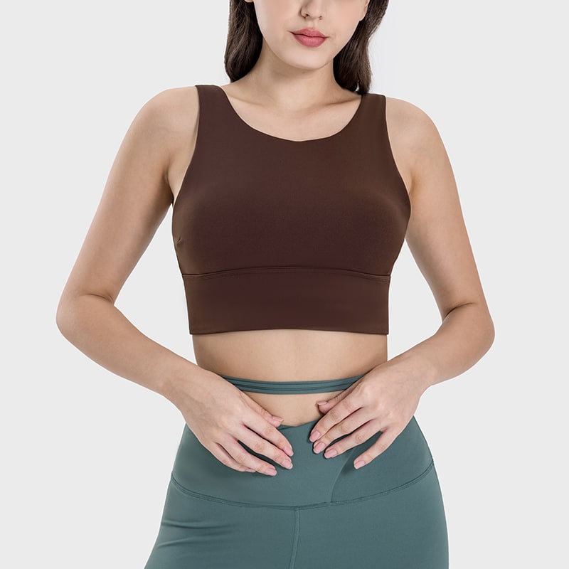 low scoop back sports bra supplier