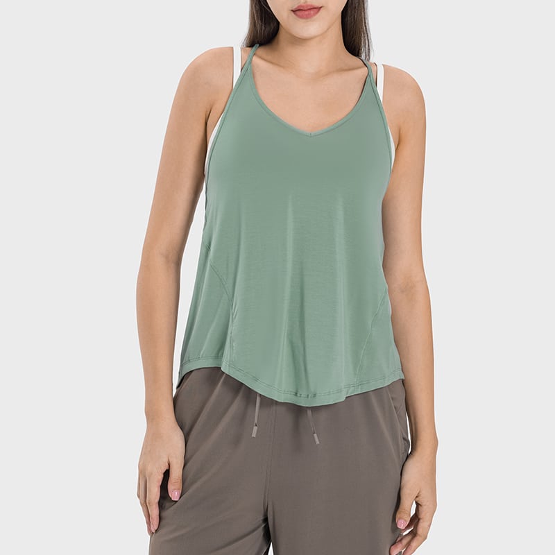 green open back tank top wholesale