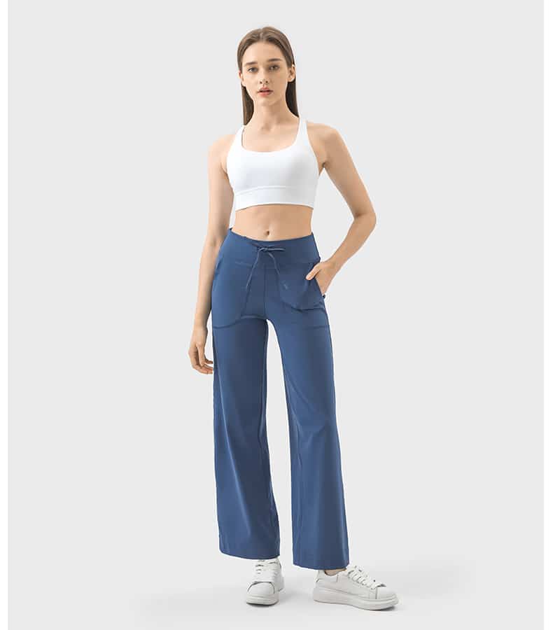 wide leg yoga pants with pockets