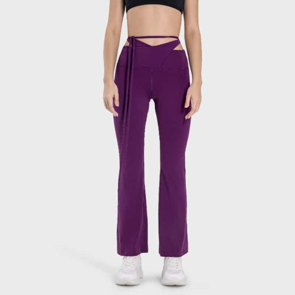 PURPLE shaping flare leggings