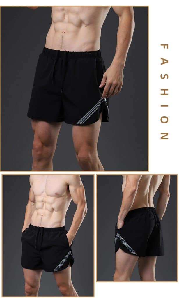 short homme léger 92 polyester 8 spandex