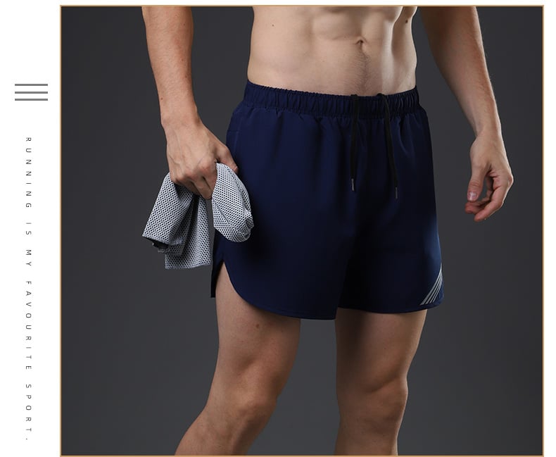 92 polyester 8 spandex short pour homme avec poche