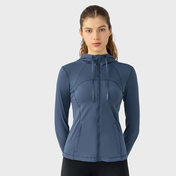 FULL ZIP wholesale women yoga hoodie