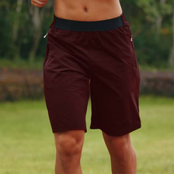 WINE sports shorts with pockets mens