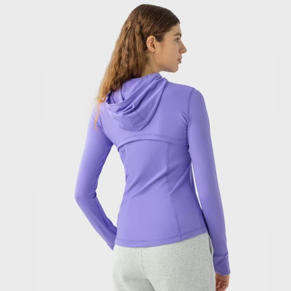 wholesale women yoga hoodie slim fit