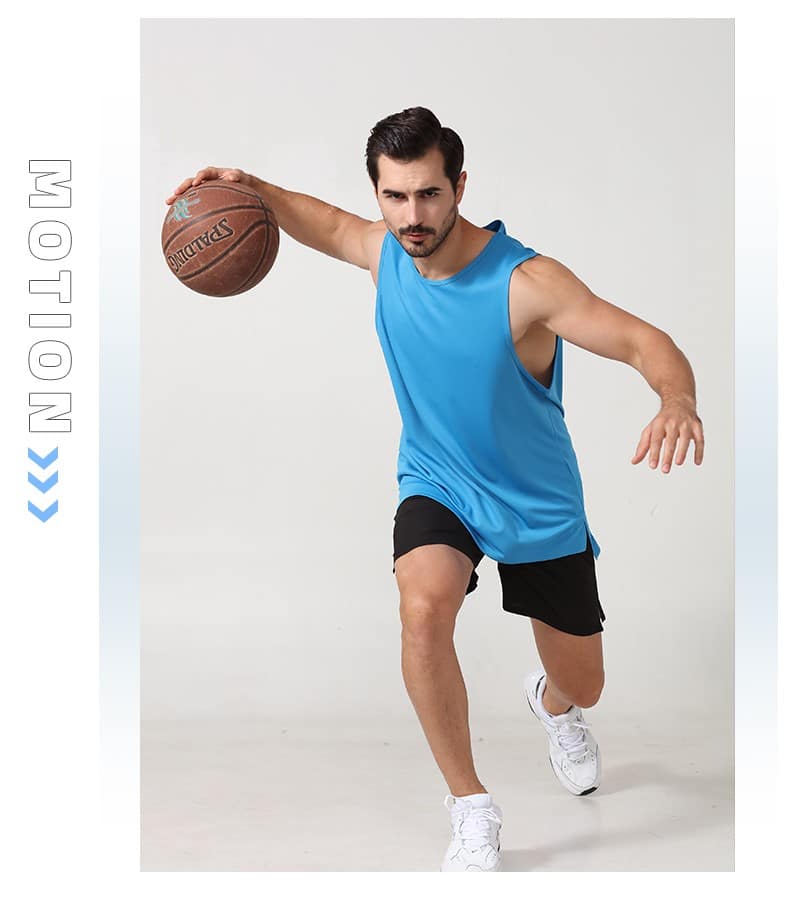 wholesale men's 100 polyester tank tops supplier