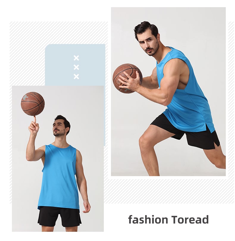 wholesale men's 100 polyester tank tops quick dry