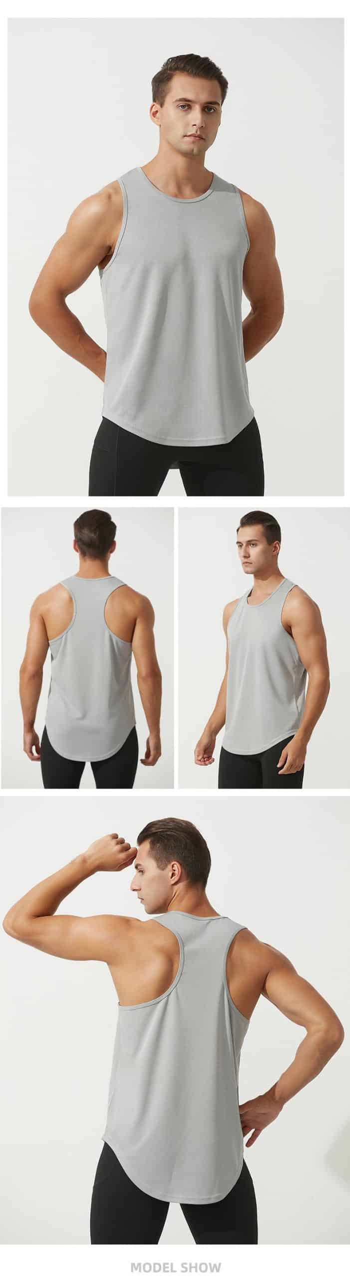 schnell trocknende Herren Racerback Tank Tops Großhandel