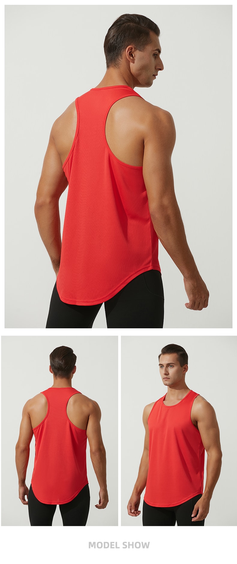 Großhandel rot Herren Racerback Tank Tops Großhandel Lieferant