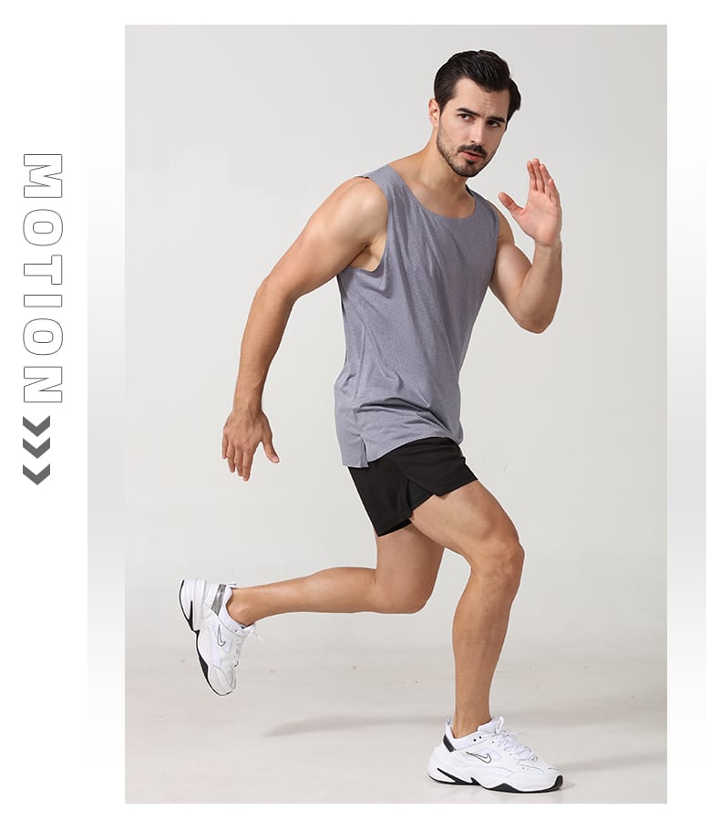 workout men's mesh jersey tank tops wholesale