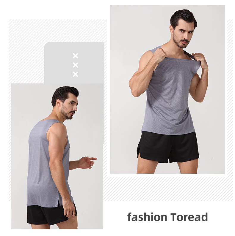 wholesale muscle tee men's mesh jersey tank tops