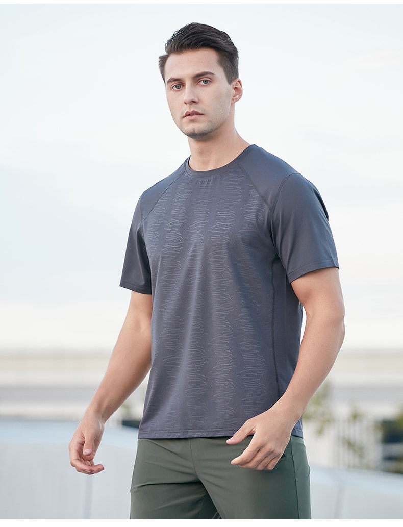 polyester spandex t shirts mens supplier