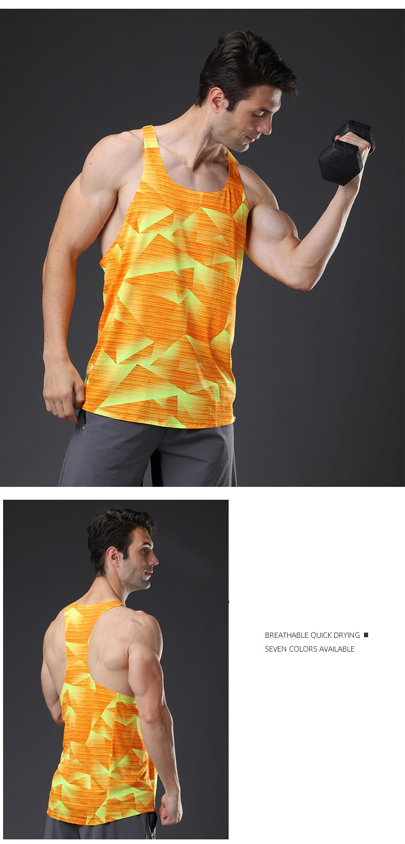 camiseta de tirantes de camuflaje para hombre