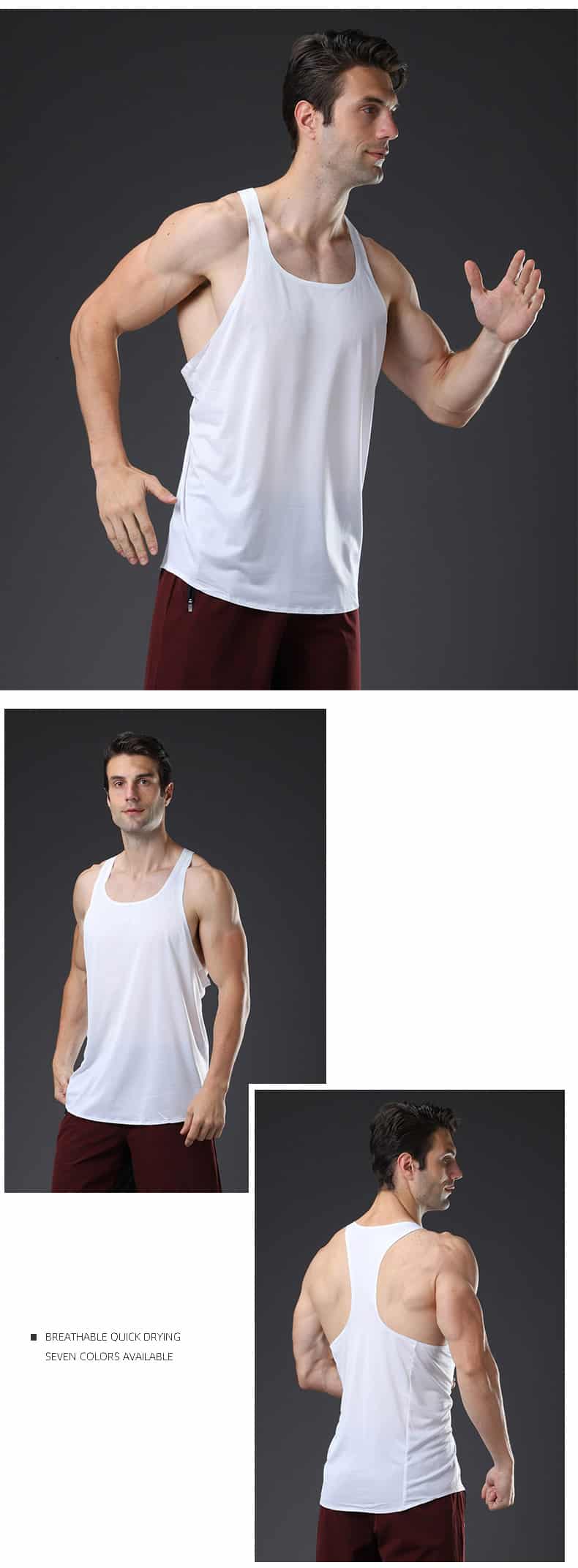 wholesale quick dry mens tie dye tank top