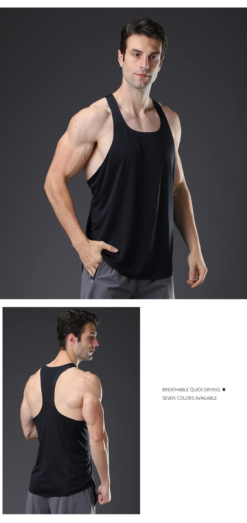 wholesale quick dry mens tie dye tank top 