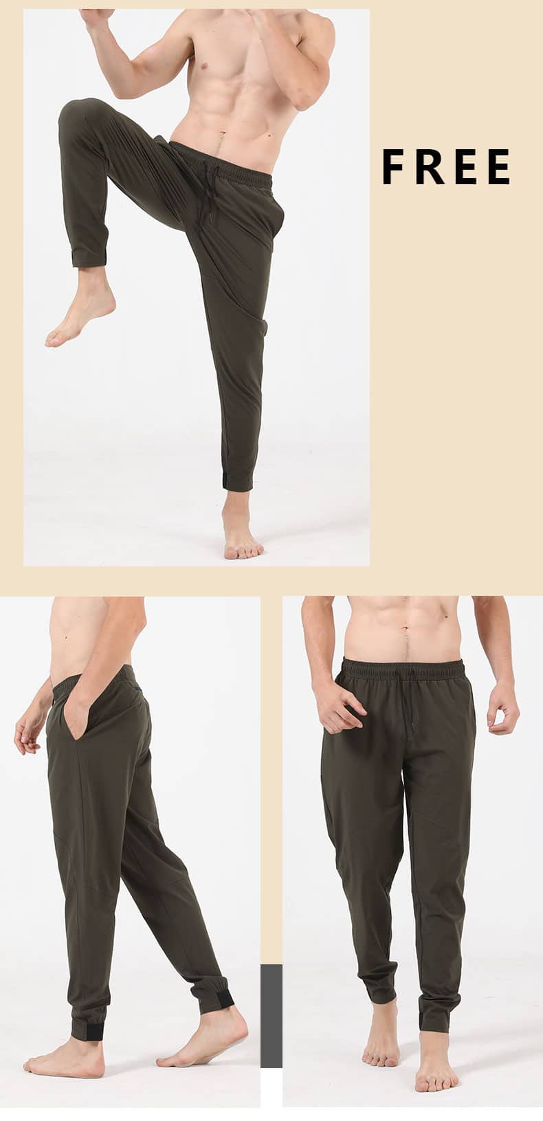 quick dry loose jogger sweatpants for men