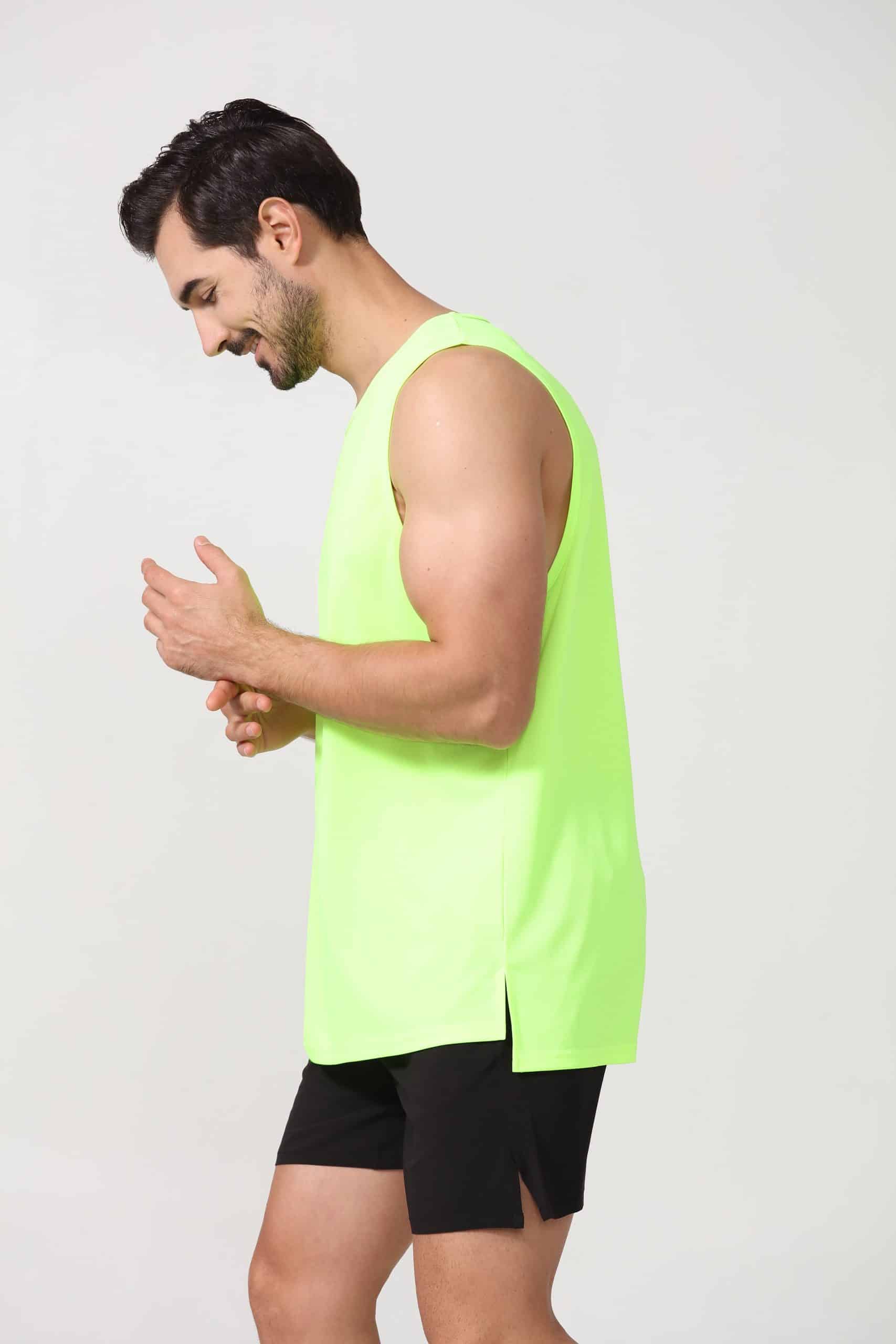 quick dry men's 100 polyester tank tops