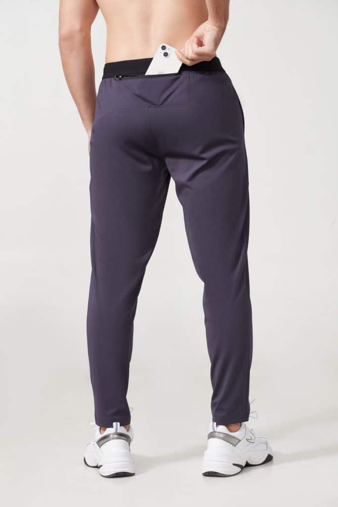 polyester and spandex men's athletic jogger sweatpants