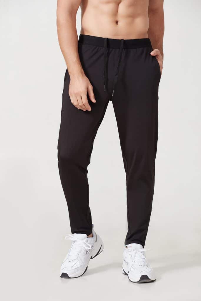 men's athletic jogger sweatpants with zipper pocket