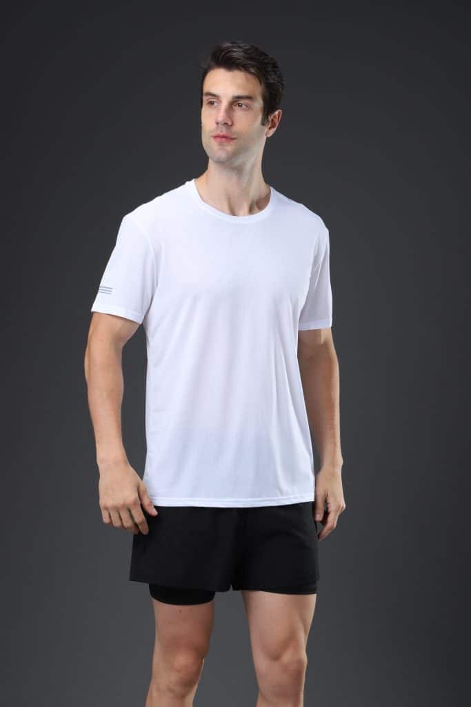 muscel tee polyester sports t shirts for men