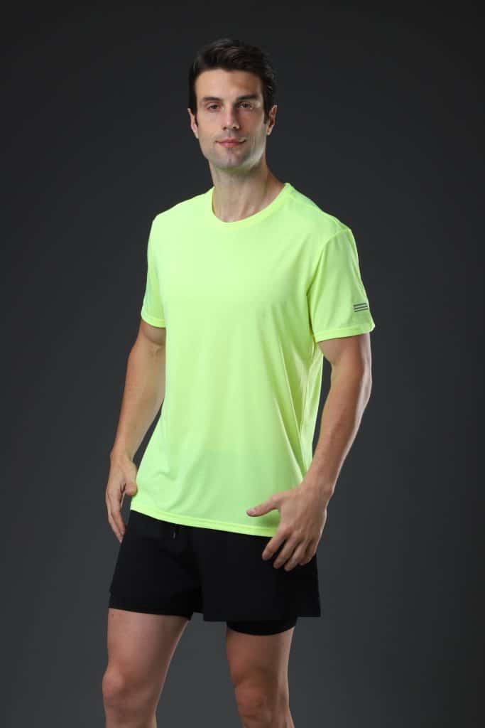 mesh polyester sports t shirts for men