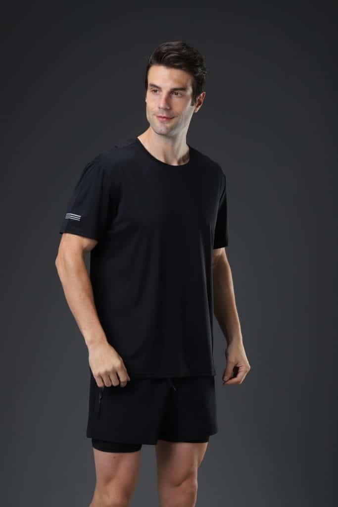 wholesale lightweight polyester sports t shirts for men