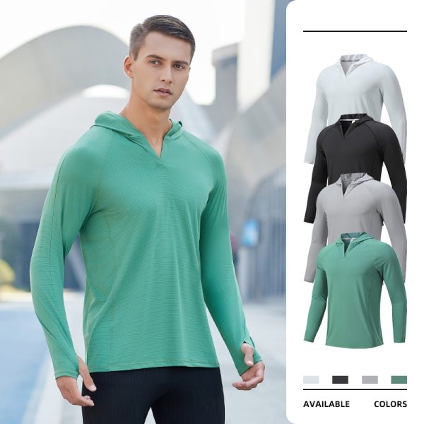 lightweight long sleeve sports top mens