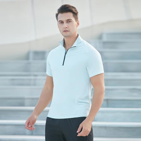 wholesale mens sports t shirt with collar