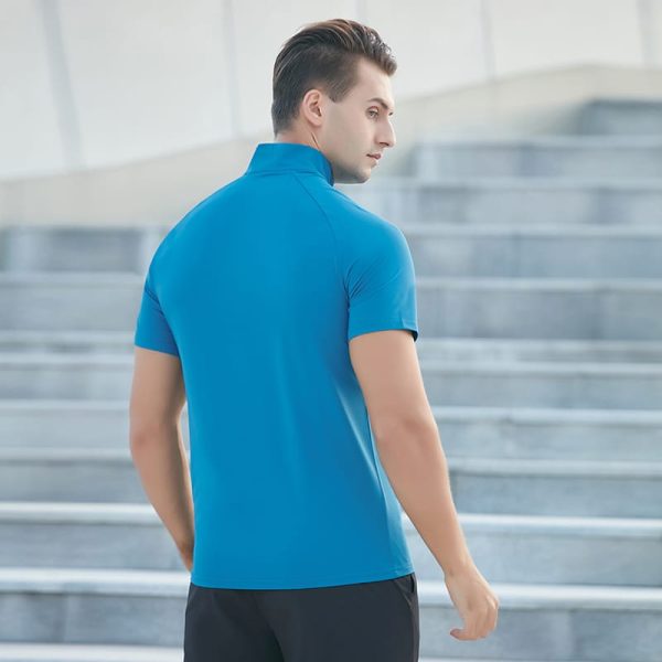 wholesale quick dry mens sports t shirt with collar