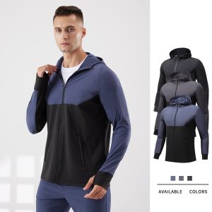 wholesale men's windproof fleece hoodie