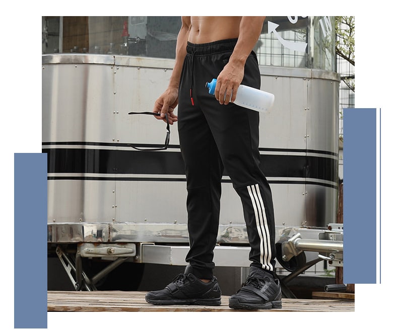 wholesale zip pocket sweatpants for men