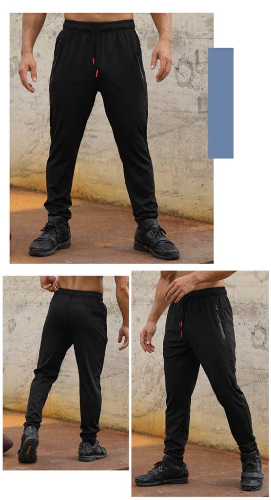 men's zip pocket sweatpants