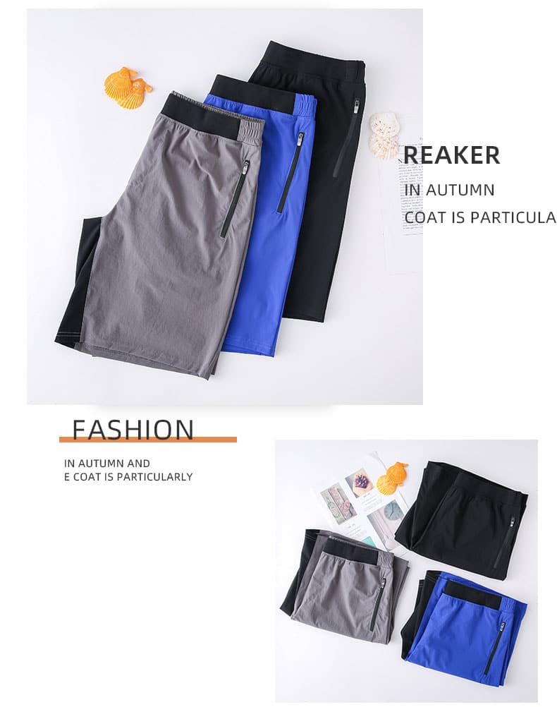 spandex sports shorts with pockets mens