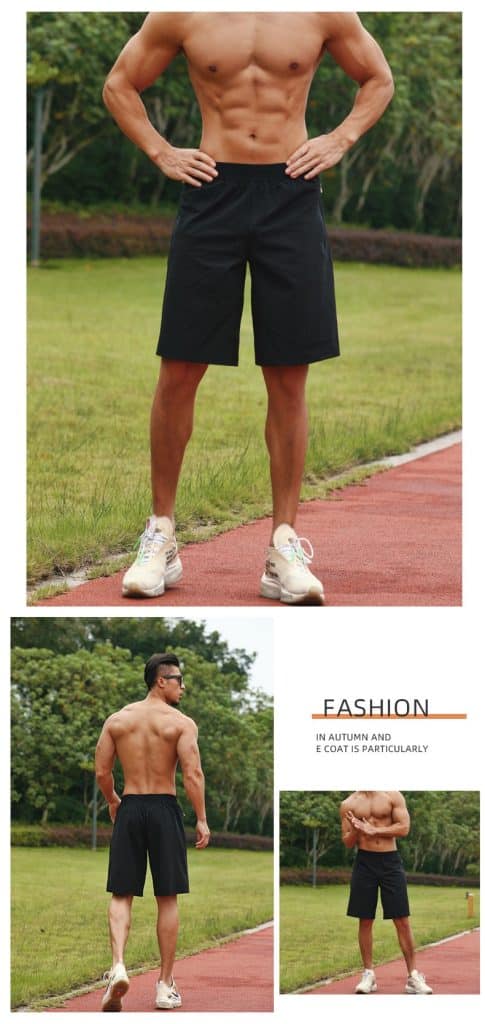 wholesale spandex sports shorts with pockets mens