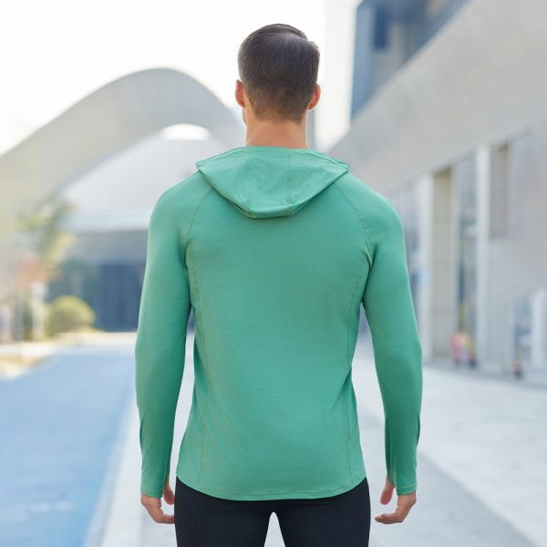 wholesale hoodie long sleeve sports top mens