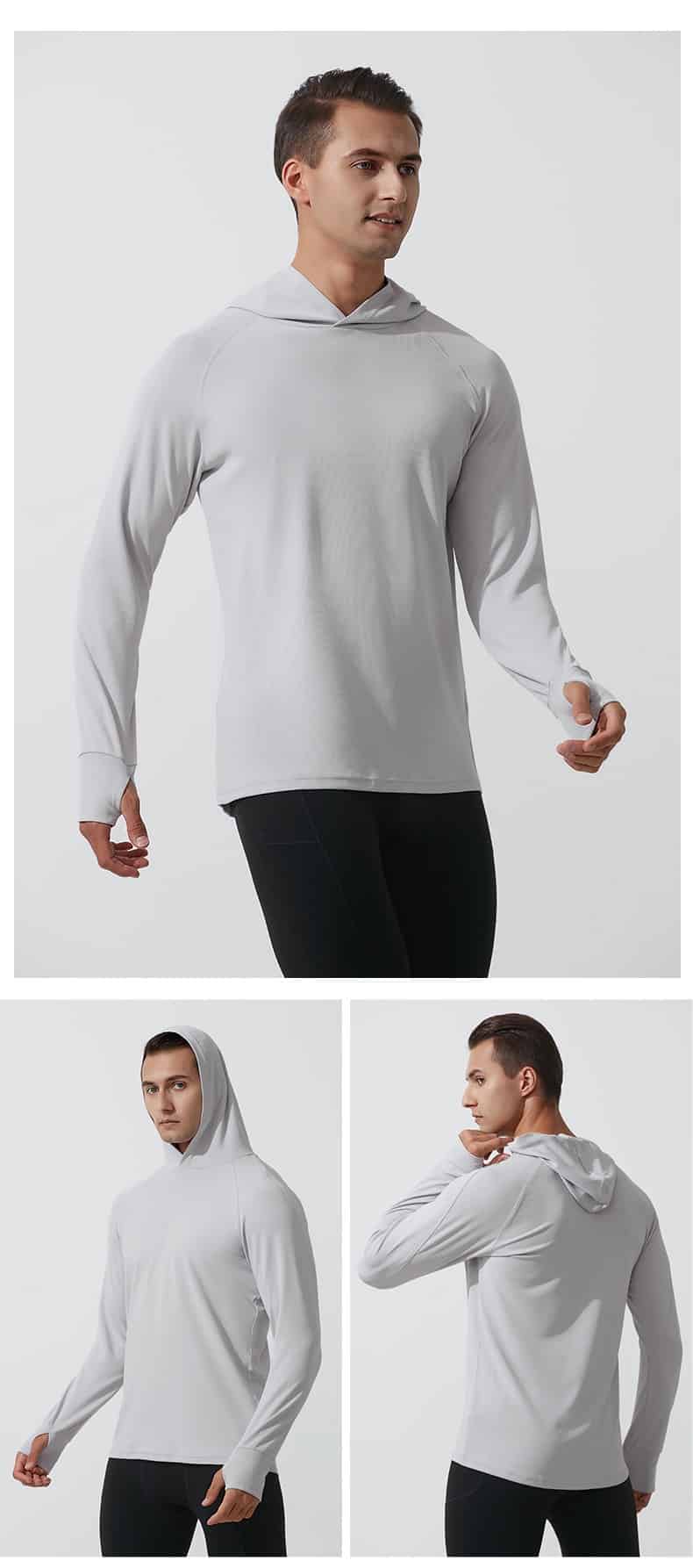 grey mens quick dry long sleeve shirts