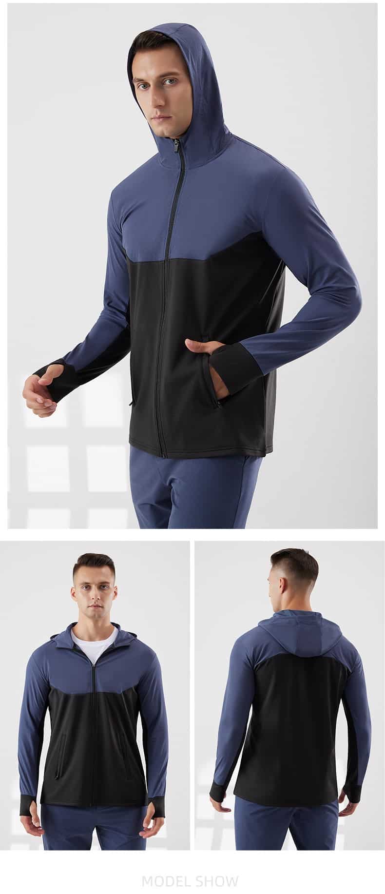 WHOLESALE men's windproof fleece hoodie