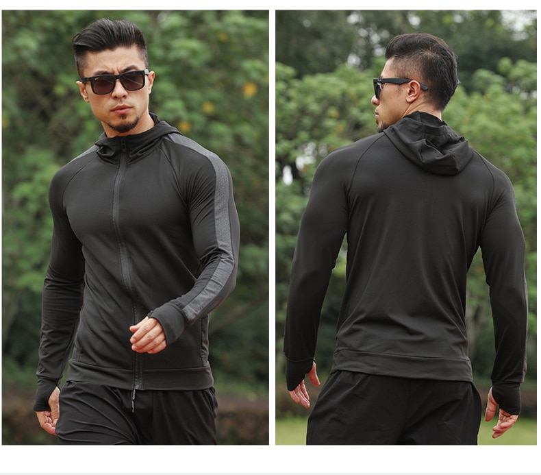 lightweight mens zip up hoodie